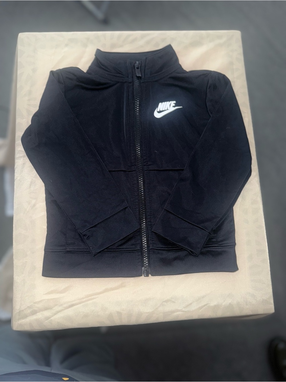 Nike Black Kids Zip-Up Logo Jacket